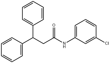 N-(3-chlorophenyl)-3,3-diphenylpropanamide Struktur