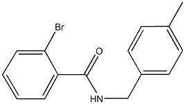 2-bromo-N-(4-methylbenzyl)benzamide Struktur