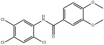 3,4-dimethoxy-N-(2,4,5-trichlorophenyl)benzamide Struktur