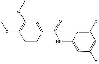 N-(3,5-dichlorophenyl)-3,4-dimethoxybenzamide Struktur