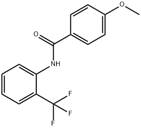 4-methoxy-N-[2-(trifluoromethyl)phenyl]benzamide Struktur