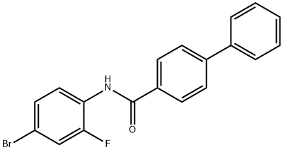 N-(4-bromo-2-fluorophenyl)[1,1'-biphenyl]-4-carboxamide Struktur