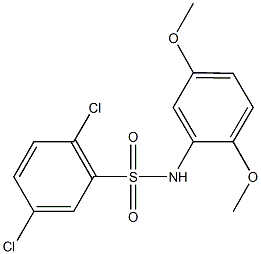 2,5-dichloro-N-(2,5-dimethoxyphenyl)benzenesulfonamide Struktur