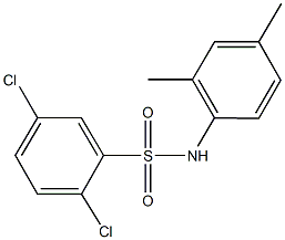 2,5-dichloro-N-(2,4-dimethylphenyl)benzenesulfonamide Struktur