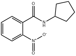 N-cyclopentyl-2-nitrobenzamide Struktur