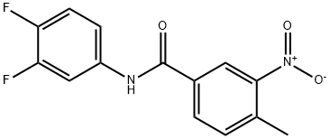 N-(3,4-difluorophenyl)-3-nitro-4-methylbenzamide Struktur