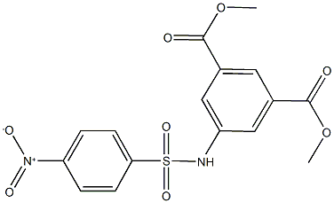 dimethyl 5-[({4-nitrophenyl}sulfonyl)amino]isophthalate Struktur