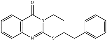 3-ethyl-2-[(2-phenylethyl)sulfanyl]-4(3H)-quinazolinone Struktur