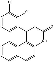 1-(2,3-dichlorophenyl)-1,4-dihydrobenzo[f]quinolin-3(2H)-one Struktur