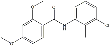 N-(3-chloro-2-methylphenyl)-2,4-dimethoxybenzamide Struktur