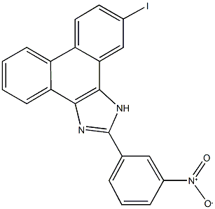 2-{3-nitrophenyl}-10-iodo-1H-phenanthro[9,10-d]imidazole Struktur