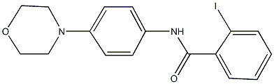 2-iodo-N-(4-morpholin-4-ylphenyl)benzamide Struktur