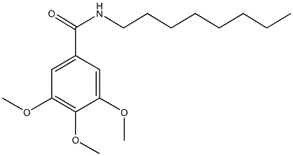 3,4,5-trimethoxy-N-octylbenzamide Struktur