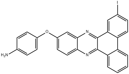 4-[(7-iododibenzo[a,c]phenazin-11-yl)oxy]phenylamine Struktur