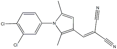 2-{[1-(3,4-dichlorophenyl)-2,5-dimethyl-1H-pyrrol-3-yl]methylene}malononitrile Struktur