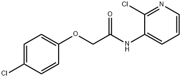 2-(4-chlorophenoxy)-N-(2-chloro-3-pyridinyl)acetamide Struktur