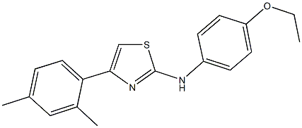 4-(2,4-dimethylphenyl)-N-[4-(ethyloxy)phenyl]-1,3-thiazol-2-amine Struktur