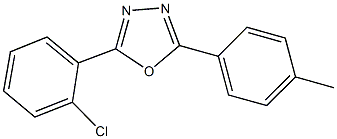 2-(2-chlorophenyl)-5-(4-methylphenyl)-1,3,4-oxadiazole Struktur