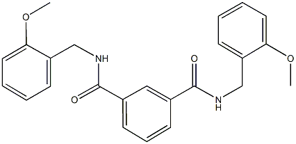 N~1~,N~3~-bis(2-methoxybenzyl)isophthalamide Struktur