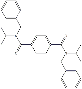 N~1~,N~4~-dibenzyl-N~1~,N~4~-diisopropylterephthalamide Struktur