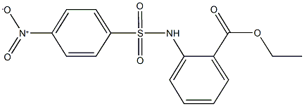 ethyl 2-[({4-nitrophenyl}sulfonyl)amino]benzoate Struktur