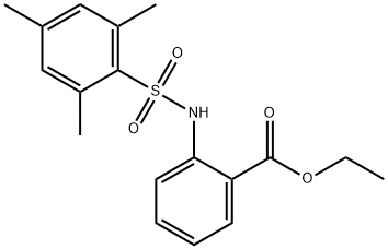 ethyl 2-[(mesitylsulfonyl)amino]benzoate Struktur