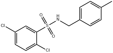 2,5-dichloro-N-[(4-methylphenyl)methyl]benzenesulfonamide Struktur