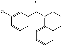 3-chloro-N-ethyl-N-(2-methylphenyl)benzamide Struktur