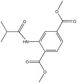 dimethyl 2-(isobutyrylamino)terephthalate Struktur