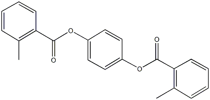 4-[(2-methylbenzoyl)oxy]phenyl 2-methylbenzoate Struktur