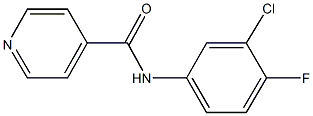 N-(3-chloro-4-fluorophenyl)isonicotinamide Struktur