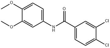 3,4-dichloro-N-(3,4-dimethoxyphenyl)benzamide Struktur