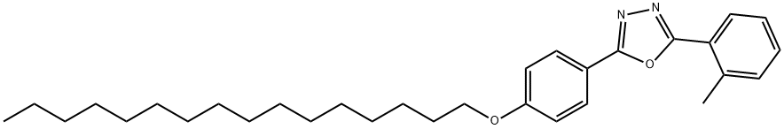 2-[4-(hexadecyloxy)phenyl]-5-(2-methylphenyl)-1,3,4-oxadiazole Struktur