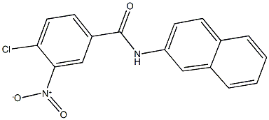 4-chloro-3-nitro-N-(2-naphthyl)benzamide Struktur