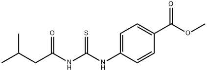 methyl 4-({[(3-methylbutanoyl)amino]carbothioyl}amino)benzoate Struktur