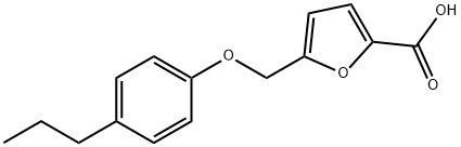 5-[(4-propylphenoxy)methyl]-2-furoic acid Struktur