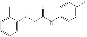 N-(4-fluorophenyl)-2-(2-methylphenoxy)acetamide Struktur