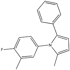 1-(4-fluoro-3-methylphenyl)-2-methyl-5-phenyl-1H-pyrrole Structure