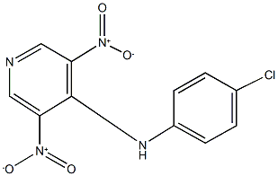 4-(4-chloroanilino)-3,5-bisnitropyridine Struktur