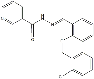 N'-{2-[(2-chlorobenzyl)oxy]benzylidene}nicotinohydrazide Struktur