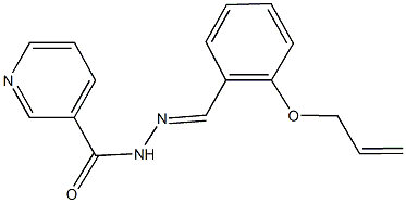 N'-[2-(allyloxy)benzylidene]nicotinohydrazide Struktur