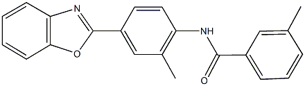 N-[4-(1,3-benzoxazol-2-yl)-2-methylphenyl]-3-methylbenzamide Struktur