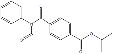 isopropyl 1,3-dioxo-2-phenyl-5-isoindolinecarboxylate Struktur