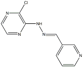 nicotinaldehyde (3-chloro-2-pyrazinyl)hydrazone Struktur