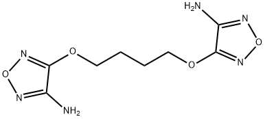 4-{4-[(4-amino-1,2,5-oxadiazol-3-yl)oxy]butoxy}-1,2,5-oxadiazol-3-ylamine Struktur