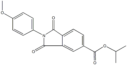 isopropyl 2-(4-methoxyphenyl)-1,3-dioxoisoindoline-5-carboxylate Struktur