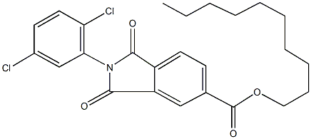 decyl 2-(2,5-dichlorophenyl)-1,3-dioxo-5-isoindolinecarboxylate Struktur