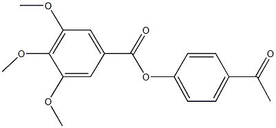 4-acetylphenyl 3,4,5-trimethoxybenzoate Struktur