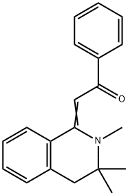 1-phenyl-2-(2,3,3-trimethyl-3,4-dihydro-1(2H)-isoquinolinylidene)ethanone Struktur