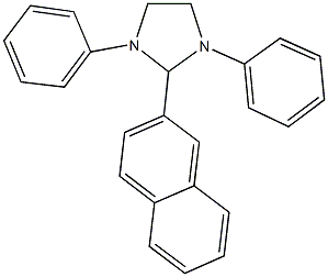 2-(2-naphthyl)-1,3-diphenylimidazolidine Struktur